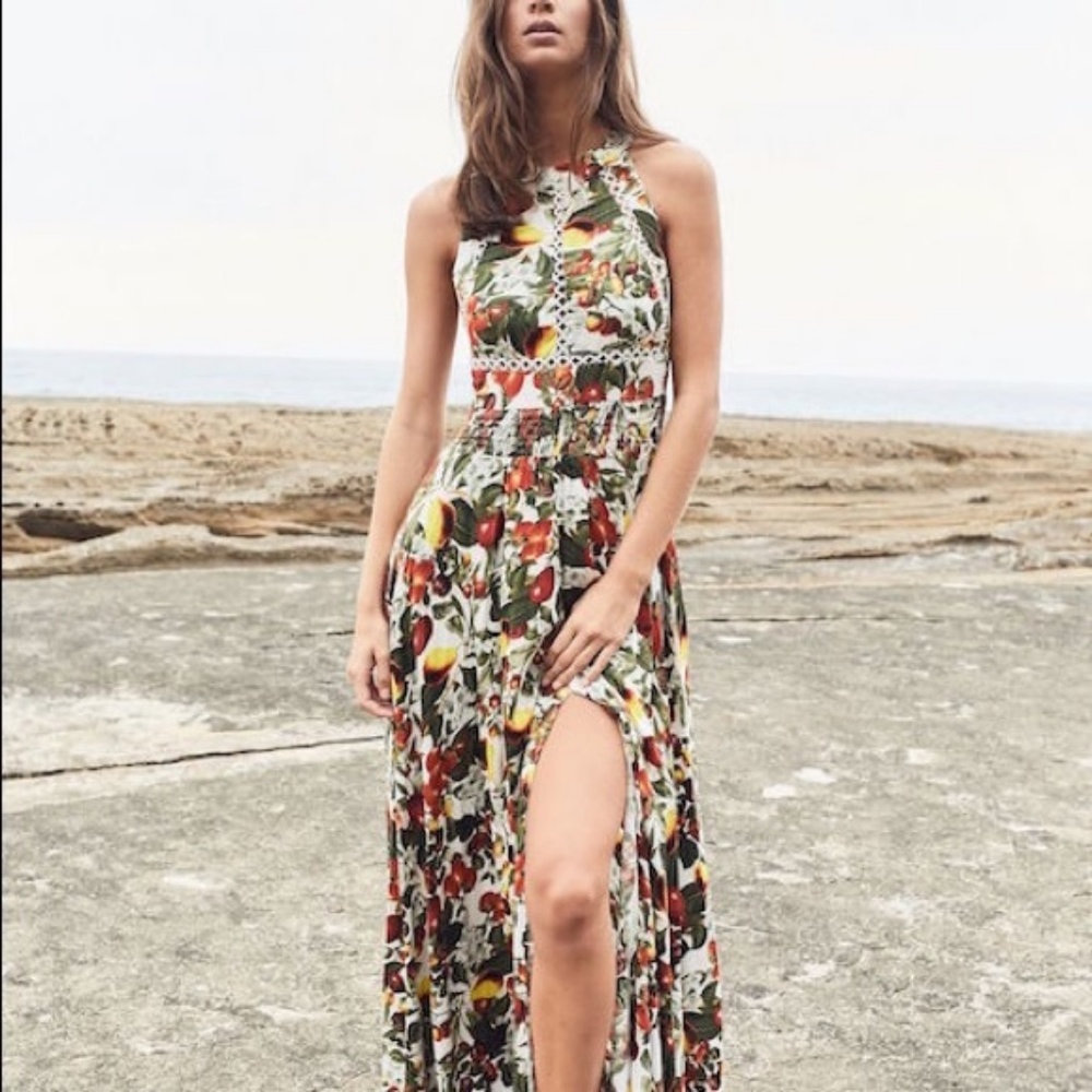 NEW Jaase LF Australian Boho Fruit Floral Dress - Picture 4 of 7